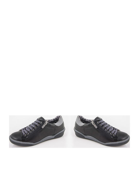 12803 Damen Anatomisch Sneakers Schwarz