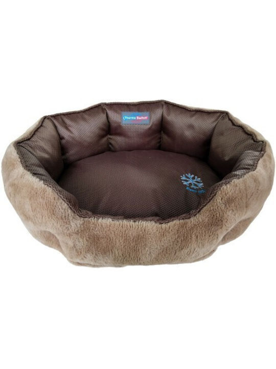 ThermoSwitch Dog Bed Cover Orthopedic Brown 120x80cm.