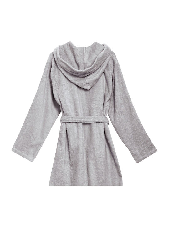 Das Home Kids Hooded Bathrobe Grey