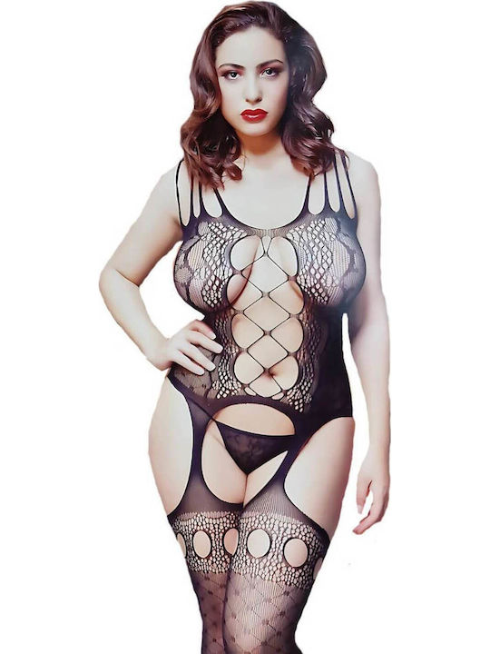 Fen Bao Fen Bao Sexy Bodystocking Mesh Black