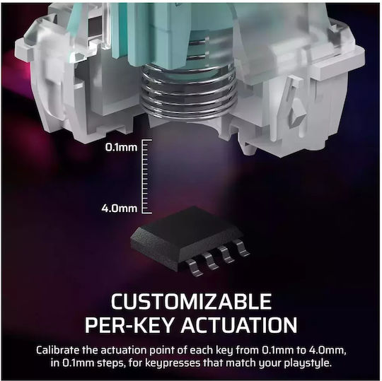 Corsair K70 RGB TKL Hall Effect Gaming Keyboard Tenkeyless with Corsair MGX switches and RGB lighting (English US)