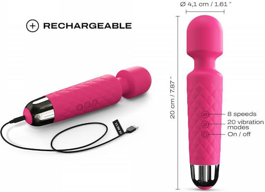 Dorcel Wanderful Δονητής Μασάζ 20cm Ροζ
