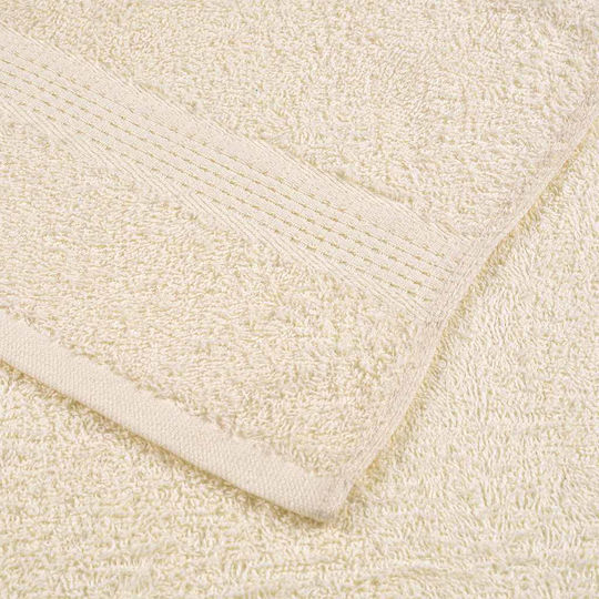vidaXL Set 2 Hotel Pool and Beach Towels 200x80 cm 360gsm Beige