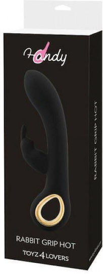 Boss Of Toys Δονητής Rabbit 19cm Μαύρος