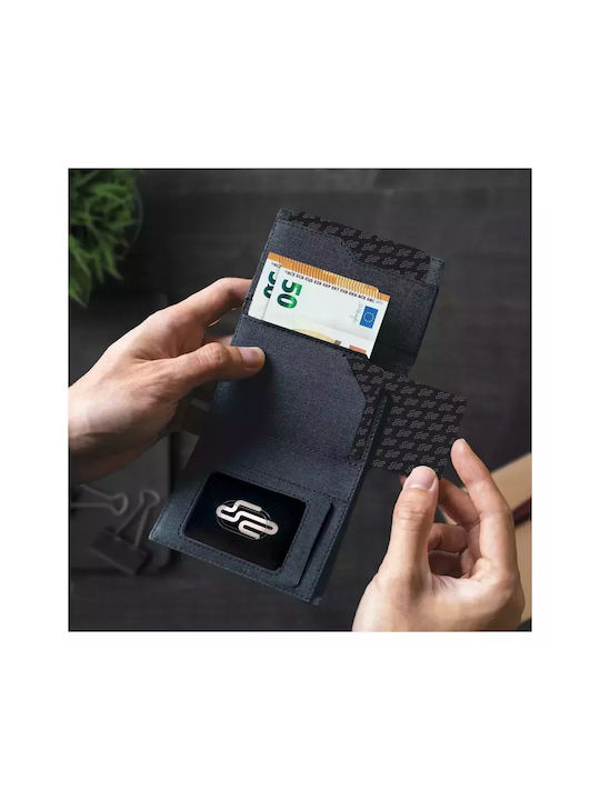 Ανδρικό Πορτοφόλι Καρτών με RFID Γκρι