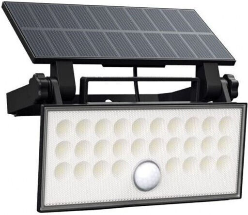 Lucas Στεγανός Ηλιακός Προβολέας LED 4W Ψυχρό Λευκό 5000K με Αισθητήρα Κίνησης IP66
