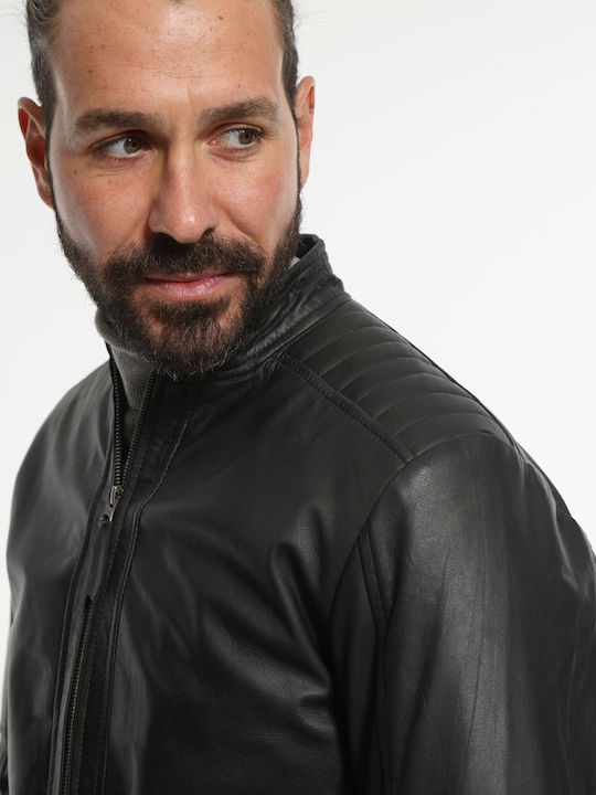 Leather Jacket Biker Black