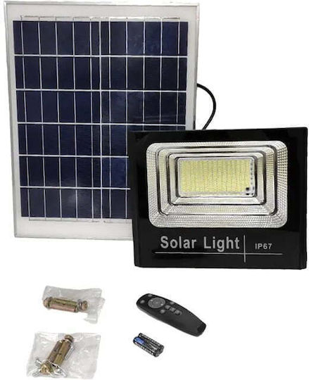 Rixme Στεγανός Ηλιακός Προβολέας LED 600W Ψυχρό Λευκό 6000K με Τηλεχειριστήριο IP66
