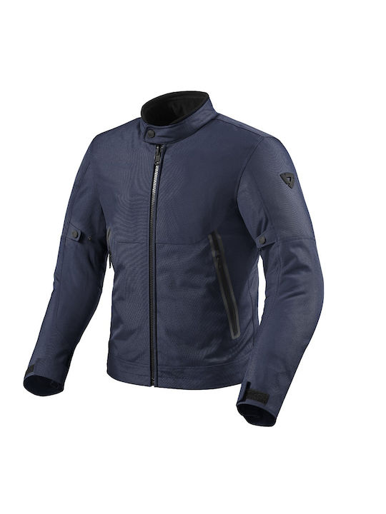 Rev'IT Shade H2O Winter Men's Motorcycle Jacket Waterproof Blue