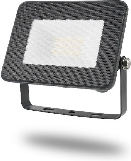 Lucas LED Στεγανός Προβολέας LED 10W Φυσικό Λευκό 4000K IP66