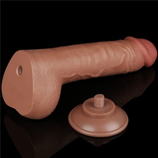 Dildo Sliding Skin 9.5 Brown (έως 18 Δόσεις)