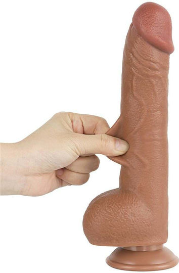 Dildo Sliding Skin 9.5 Brown (έως 18 Δόσεις)