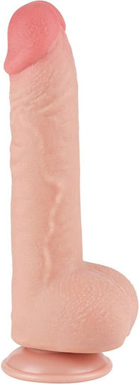 Lovetoy Dildo με Βεντούζα Flesh 24cm