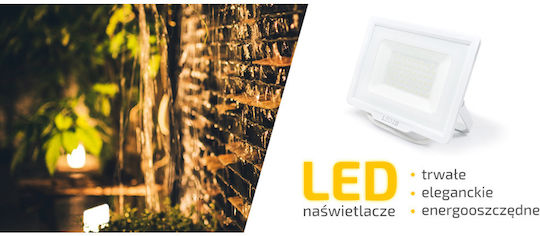 Premium Lux 2 Στεγανός Προβολέας LED 30W Ψυχρό Λευκό 6000K IP65
