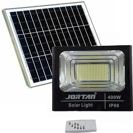 Jortan Waterproof Solar LED Floodlight 400W Cold White with Remote Control IP66