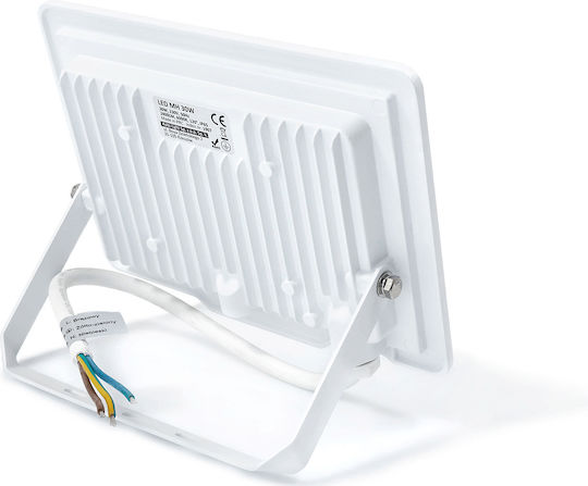 Premium Lux 2 Στεγανός Προβολέας LED 30W Ψυχρό Λευκό 6000K IP65