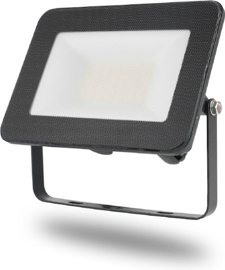 Lucas Στεγανός Προβολέας LED 30W Ψυχρό Λευκό 6400K IP66