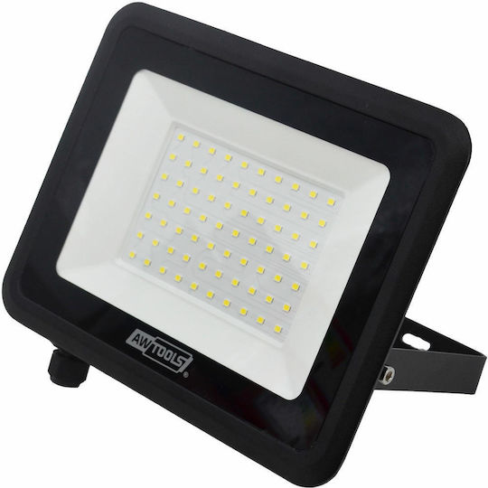 AWTools Στεγανός Προβολέας LED 50W Ψυχρό Λευκό 6000K IP65