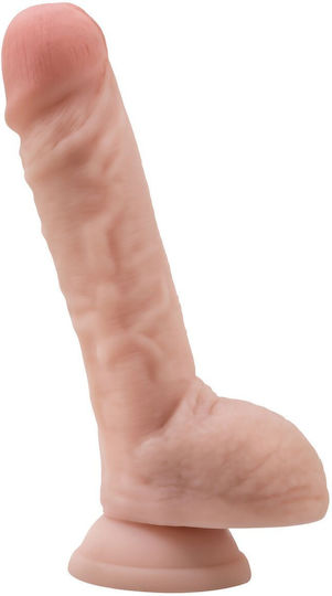 Blush Dr. Skin Dr. Mason Glass Dildo with Balls and Suction Cup Vanilla 23cm