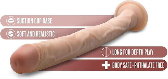 Blush Dr. Skin Ρεαλιστικό Dildo με Βεντούζα Beige 48cm