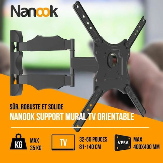 Nanook 1238821 Wall TV Mount Silver