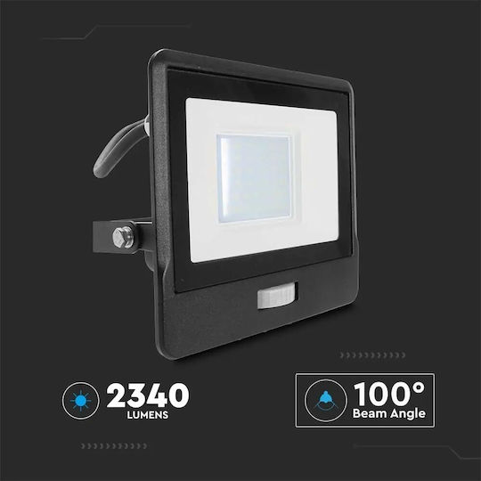 V-TAC Αδιάβροχος LED Προβολέας 30W Студено бяло 6400К IP65