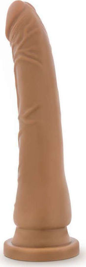 Dr. Skin Basic Glass Dildo With Suction Cup Mocha 22cm