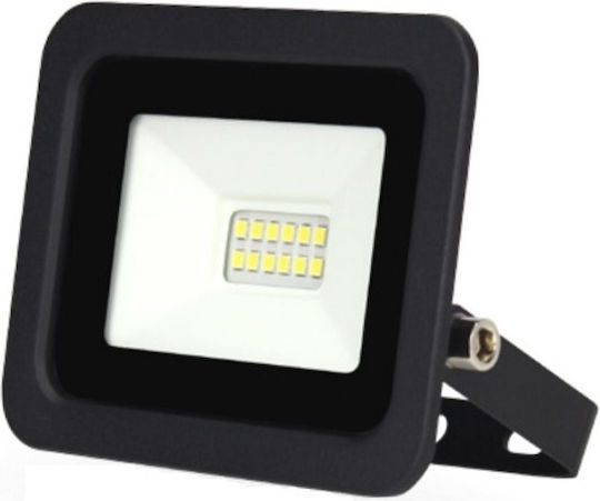 Lucas LED Στεγανός Προβολέας LED 10W Θερμό Λευκό 2700K IP65