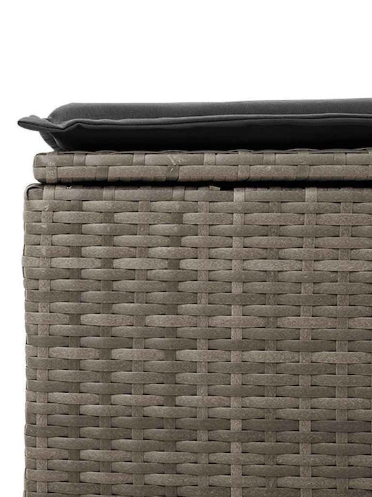 Zweisitziges Sofa Außenbereich Rattan mit Kissen 55x55x37cm