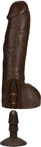 Doc Johnson Signature Cocks BAM with Removable Vac-U-Lock Ρεαλιστικό Dildo με Βεντούζα Καφέ 33cm