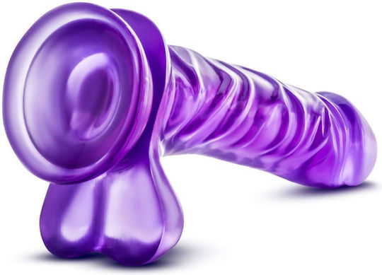 B Yours Basic Realistisches Dildo mit Hoden und Saugnapf Purple 23cm
