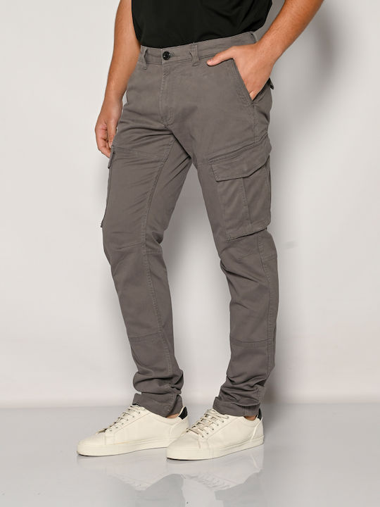 Trousers Cargo Elastic in Regular Fit Anthracite