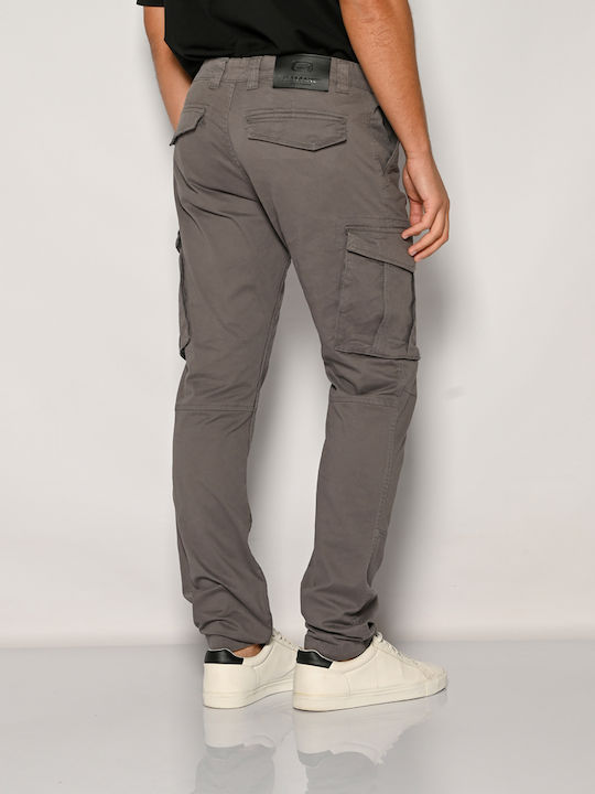 Trousers Cargo Elastic in Regular Fit Anthracite