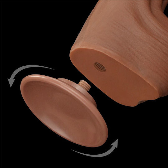Lovetoy Sliding Дилдо Със смукателна чашка Телесен 34см