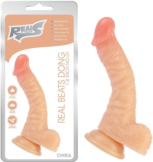 Chisa Novelties Dildo with Balls and Suction Cup Flesh 20cm