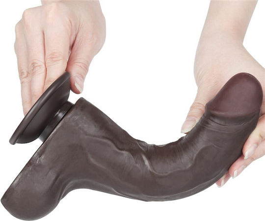 Lovetoy Sliding Дилдо с Топки и Вендуза Телесен 22см