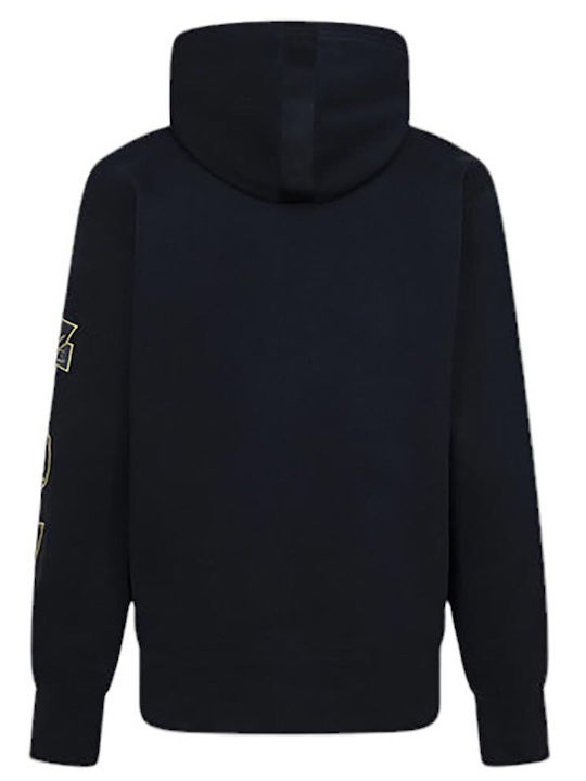 Jordan Kids Sweatshirt with Hood and Pockets Black