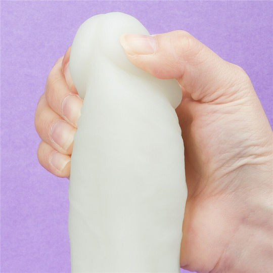 Lovetoy Lumino Play Realistic Dildo with Scrotum and Suction Cup Blue 20.9cm