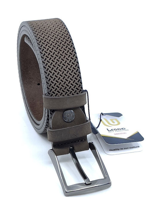 Wide Men's Belt Leather Mocha