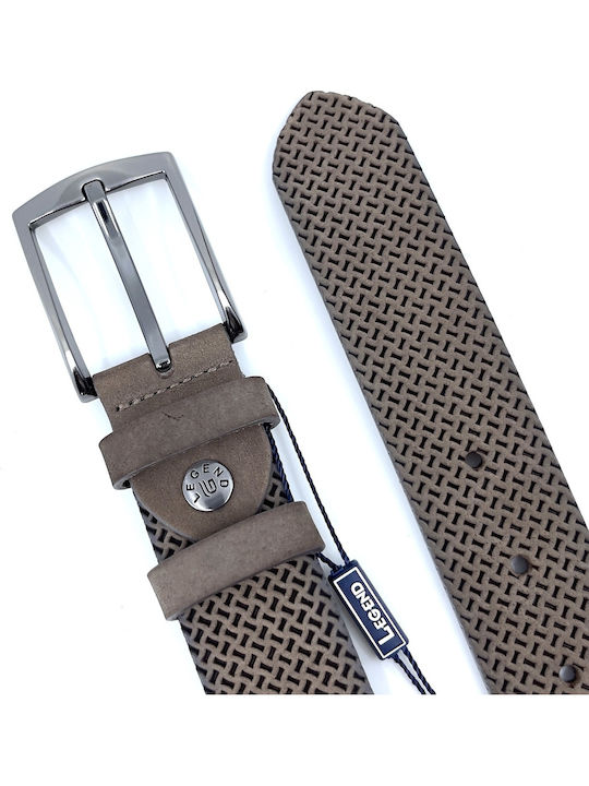 Wide Men's Belt Leather Mocha