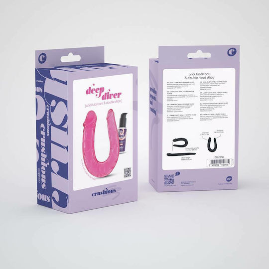 Crushious Doppelter Dildo Rosa 27cm