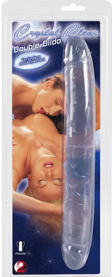 You2Toys Cristal Duo Двойно дилдо Бял 34см