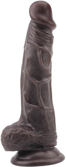 Chisa Novelties Dildo Dual Density Fashion Dude Реалистично дилдо с Топки и Вендуза Кафяв 22см