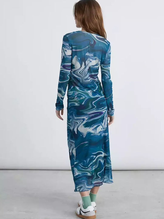 Bluza Damă Mânecă Lungă Albastră