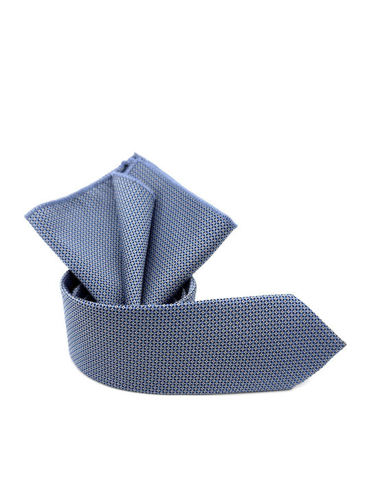 Legend Accessories Men's Tie Set Printed in Light Blue Color
