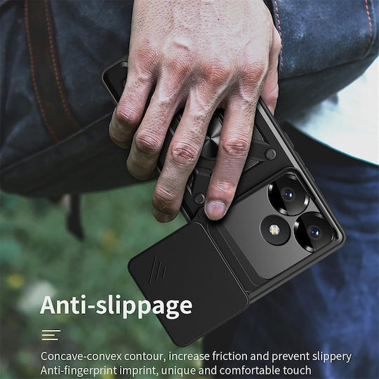 Techsuit Camshield Back Cover Πλαστικό / Σιλικόνης Μαύρο (Poco F6)