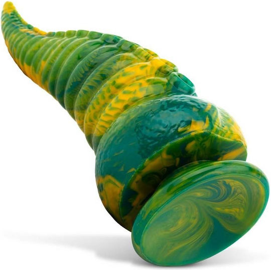 Tentacle Delight Dildo με Βεντούζα Πράσινο 22.4cm