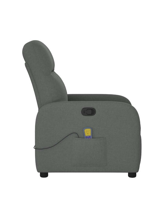 Dunkel Relaxsessel Friseurwaschbecken mit Fußhocker Dark Grey 66x88x95cm