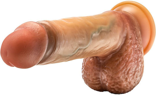 Blush Ρεαλιστικό Dildo με Όρχεις και Βεντούζα Flesh 17.8cm