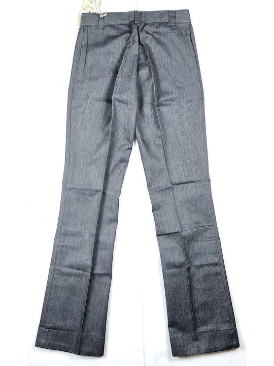 Women's Fabric Trousers Gray